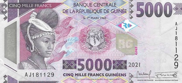 Tingginya inflasi dan ketidakstabilan politik menjadi faktor utama yang menekan nilai tukar franc Guinea terhadap dolar AS.