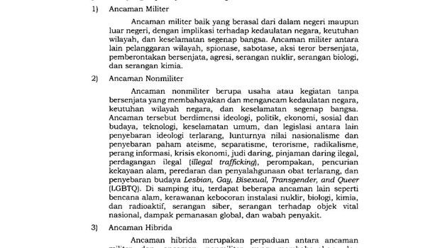Perpres Pertahanan Negara, LGBTQ Masuk Ancaman Nonmiliter Perpres Prabowo Nomor 111 Tahun 2025 Ungkap Soal LGBT