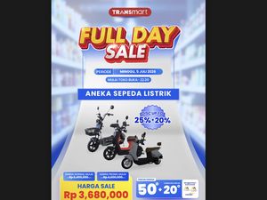 Sepeda Listrik di Transmart Full Day Sale Diskon Menggiurkan