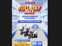 Sepeda Listrik di Transmart Full Day Sale Diskon Menggiurkan