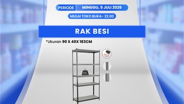 Rak Besi Banting Harga di Transmart Full Day Sale