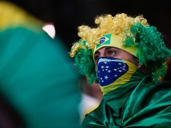 Kekalahan tersebut menjadi pukulan telak bagi Brasil yang untuk pertama kalinya sejak 1990 gagal menembus babak perempatfinal Piala Dunia. REUTERS/Tuane Fernandes