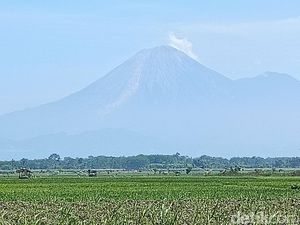 Gunung Semeru Luncurkan 5 Kali Lava Pijar, Jarak Luncur Capai 2 Km