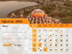 Kalender Agustus 2026 Lengkap dengan Tanggal Hijriah, Jawa dan Wetonnya