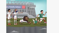 Inggris vs Meksiko Gila Banget, Linimasa Bergemuruh