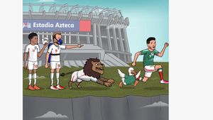 Inggris vs Meksiko Gila Banget, Linimasa Bergemuruh