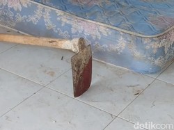 Penampakan Cangkul Berlumuran Darah dari Kos Pria Tewas di Makassar