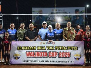 Vinanda Awali Rangkaian HUT Kota Kediri dengan Expo dan Turnamen Voli