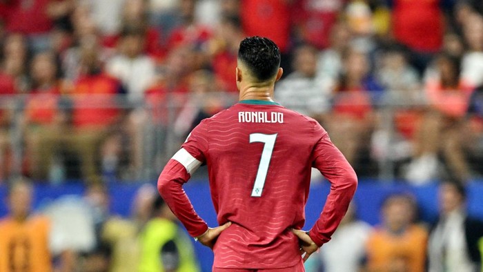 Soccer Football - FIFA World Cup 2026 - Round of 16 - Portugal v Spain - Dallas Stadium, Arlington, Texas, U.S. - July 6, 2026 Portugals Cristiano Ronaldo IMAGN IMAGES via Reuters/Maria Lysaker