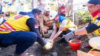 Perkuat Konektivitas, Gubernur Sulsel Groundbreaking Jembatan Sungai Maros A