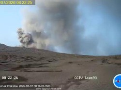Anak Krakatau Erupsi Lagi Pagi Ini, Semburkan Abu Vulkanik Setinggi 257 Meter