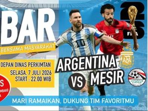 Dear Warga Kobar, Ada Nobar Argentina Vs Mesir!