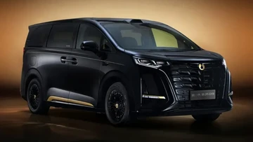 Denza D9 Hitam-Emas