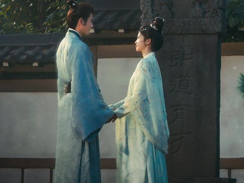 Bai Lu dan Cheng Lei dalam drama China The First Jasmine atau Mo Li (2026)