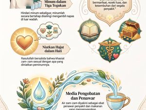 Infografik: Doa dan Adab Minum Air Zam-zam Sesuai Sunnah