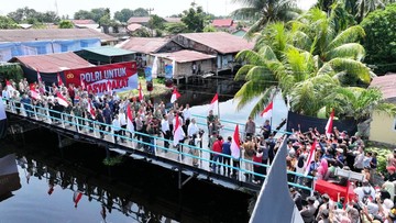 Resmikan 80 Jembatan Merah Putih Presisi Riau, Kapolri Tindaklanjuti Perintah Presiden