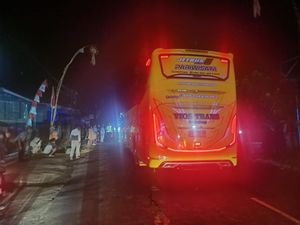 Pemuda Jembrana Tewas Tabrak Bus Pariwisata di Jalan Denpasar-Gilimanuk