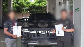 Land Cruiser Terkait Suap Bupati Kuansing Tiba di Rupbasan KPK