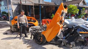 Potret McLaren YouTuber Andra ST Usai Kecelakaan, Remuk Tak Berbentuk