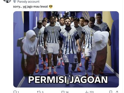 Meme Permisi Argentina Jagoan Mau Lewat, Fans Ronaldo Jangan Lihat
