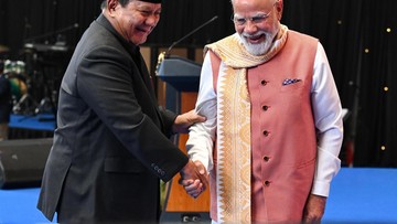 Prabowo di Depan PM Modi: Saya Punya DNA India, Dengar Musik Tubuh Bergerak