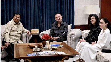 Prabowo Terima Eks PM Thailand Thaksin Shinawatra, Ini yang Dibahas