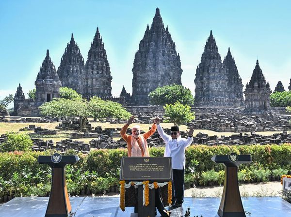 Momen Akrab Prabowo-PM Modi di Prambanan Perkuat Hubungan RI-India