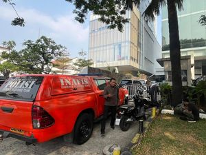 Kaca Kantor BGN Pecah, Mobil Inafis Cek ke Lokasi