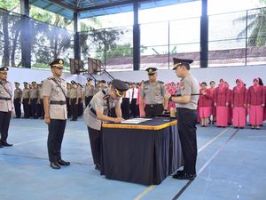Sertijab Polri di Gorontalo: 6 Pejabat Utama Polda-2 Kapolres Resmi Berganti