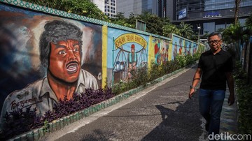 Sambut 5 Abad Jakarta, Mural Bertemakan Betawi Hiasi Gang di Setiabudi