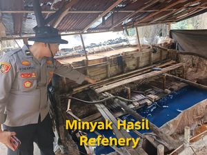 Polisi Gerebek Kilang Minyak Ilegal di Muba, 3 Orang Diamankan
