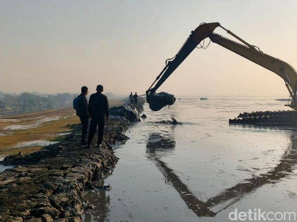Potret Tanggul Lumpur Lapindo Bocor di Titik 10D