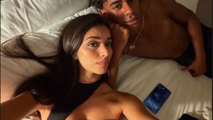 Gaya Pacar Lamine Yamal Nonton Piala Dunia, Pamer Kemesraan Usai Spanyol Menang