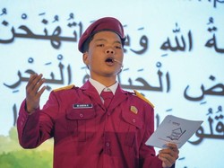 Penampilan Drama Bahasa Inggris Meriahkan Open House Sekolah Rakyat Lombok