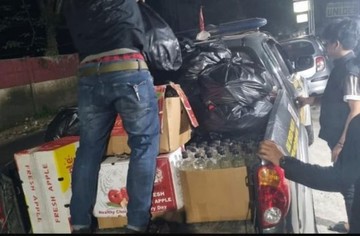 Polisi Sita 1.134 Botol Miras Ilegal Saat Razia di Ciseeng Bogor