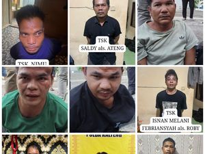 9 Tersangka Narkoba Penyerang Polisi di Katingan Dibekuk, Ini Perannya