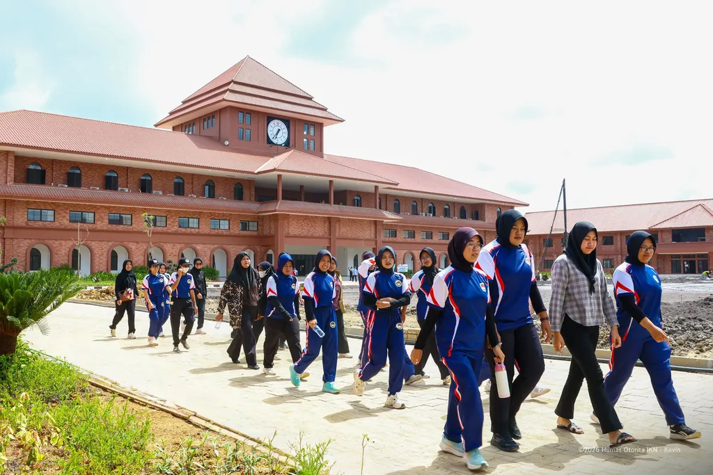 Angkatan pertama SMA Taruna Nusantara Kampus Ibu Kota Nusantara (IKN) mulai tiba di Nusantara pada Kamis (9/7/2026). (Dok. Humas Otorita IKN)