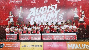 15 Atlet Muda Bulutangkis Raih Super Tiket Audisi PB Djarum
