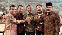 Curi Perhatian, Kekompakan 5 Pimpinan Lembaga di Puncak Hari Koperasi