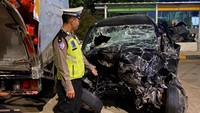 Anggota Polisi dan Keluarganya Tewas Kecelakaan di Tol Lampung