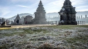 Dieng Juara Terdingin Se-Jawa Saat Bediding, Suhu Sentuh 0,7 Derajat Celsius