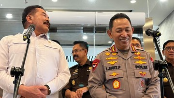 Silaturahmi ke Jaksa Agung, Kapolri Tegaskan Polri dan Kejaksaan Satu Ikatan