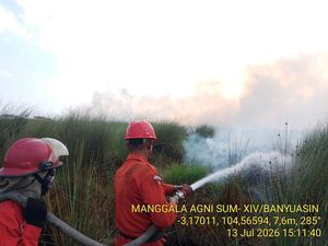Karhutla di Ogan Ilir Meluas, 15 Hektare Lahan Terbakar
