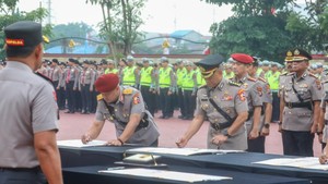 24 PJU dan Kapolres Se-Polda Sumut Dilantik