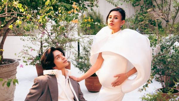 8 Foto Maternity Shenina Cinnamon, Pakai Gaun Unik & Perhiasan Rp 3 Miliaran