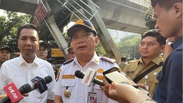 Truk Angkut Crane Tabrak JPO Tendean Bakal Diamankan ke Kantor Polisi