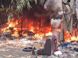 Lahan Kosong di Cibinong Bogor Kebakaran, Api Diduga dari Bakar Sampah