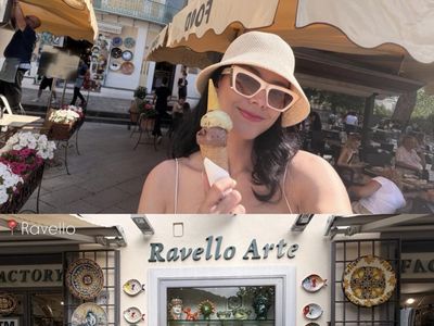 Medina Dina Liburan ke Italia Bareng Gading Marten, Makan Gelato hingga Pasta