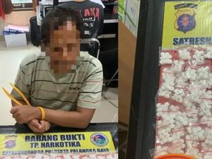 Pria Paruh Baya Diringkus di Palangka Raya, 1.600 Butir Diduga Narkoba Disita