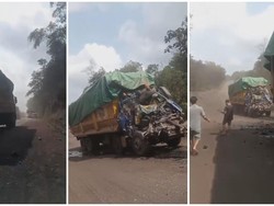 Truk Batu Bara Tabrakan di Muratara, Sopir Tewas Terjepit